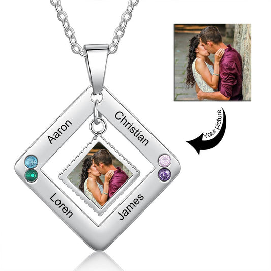Personalized Stainless Steel Photo Necklace