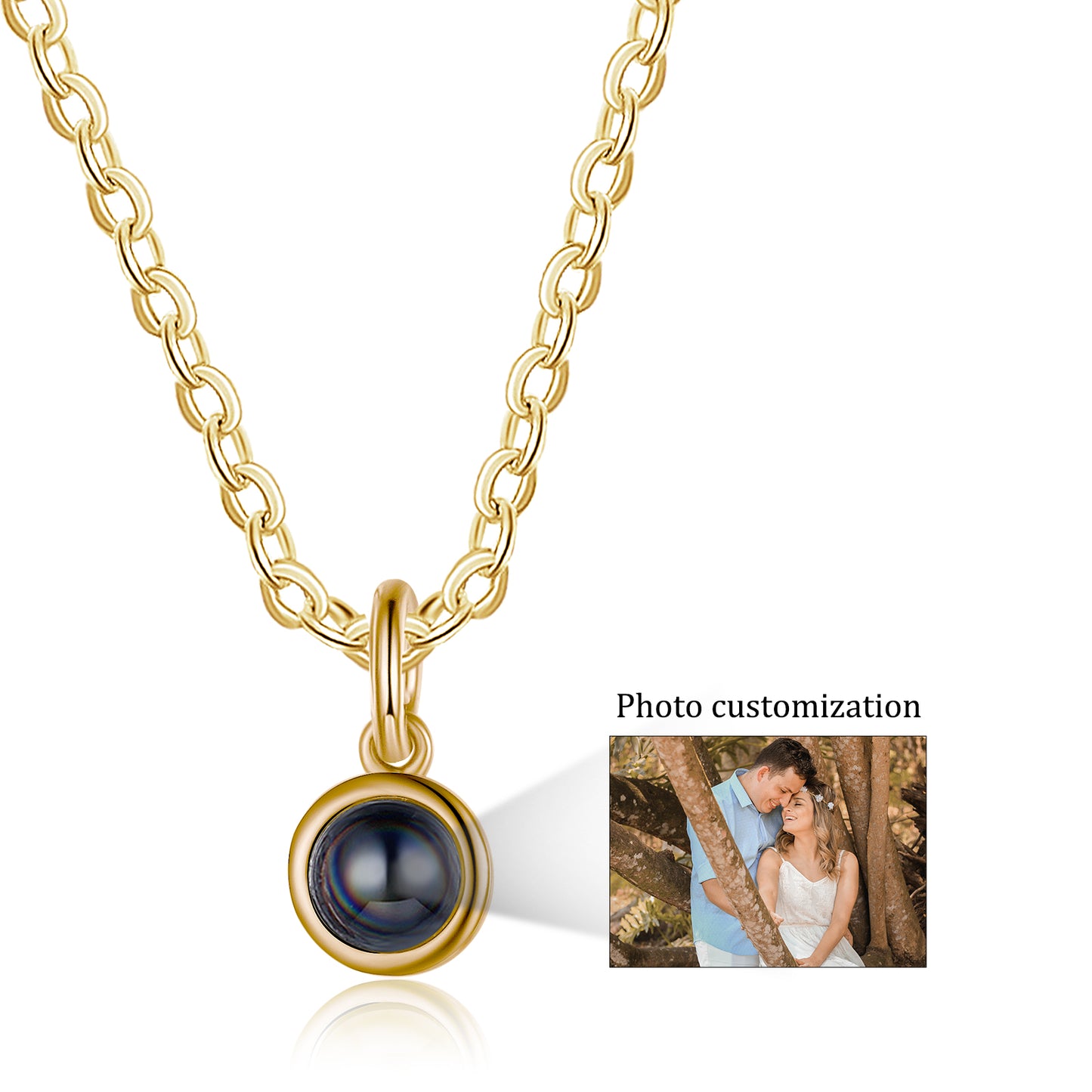 Custom Photo Projection Necklace