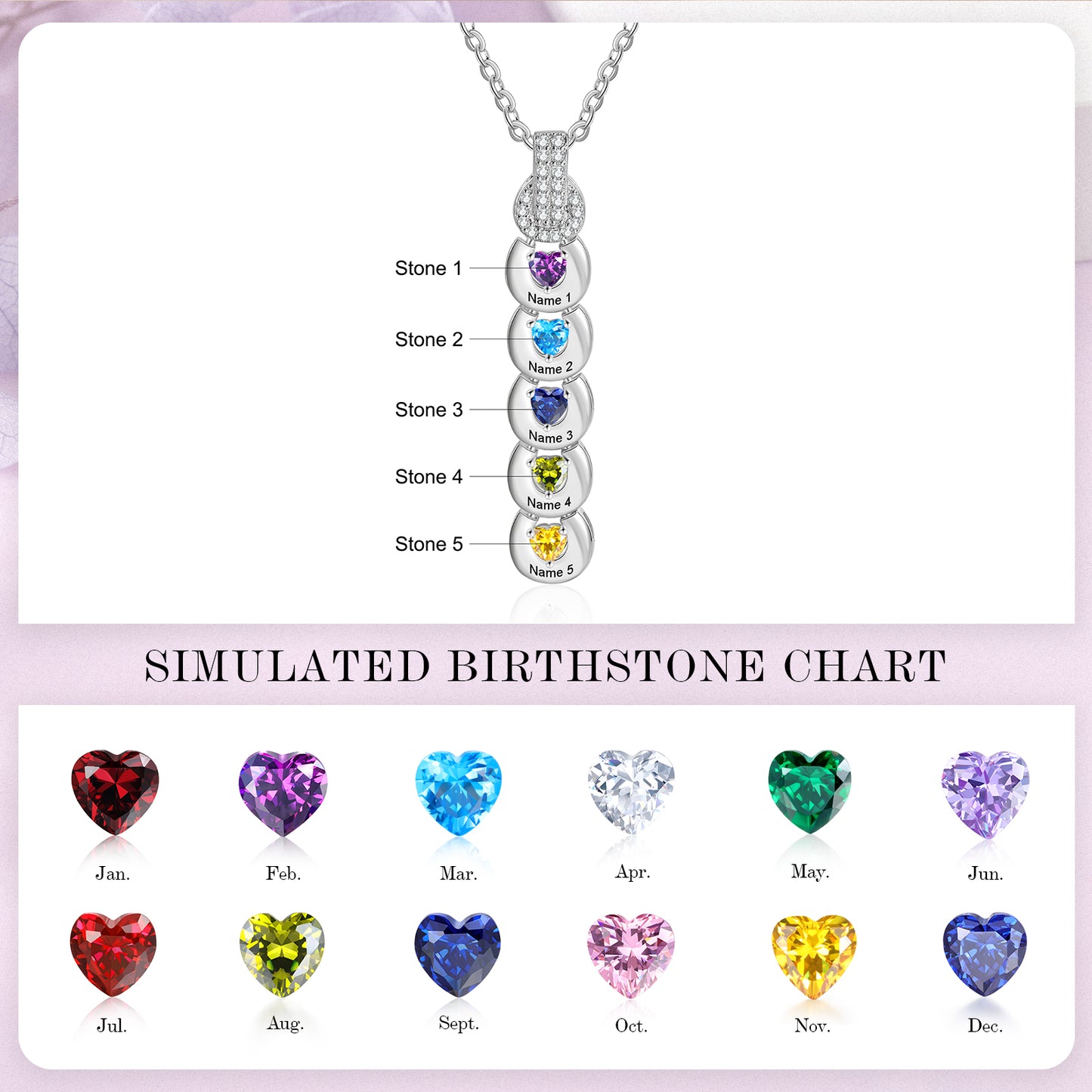Custom Birthstone Necklace
