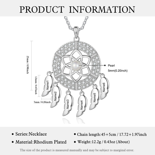Personalized Dream Catcher Necklace