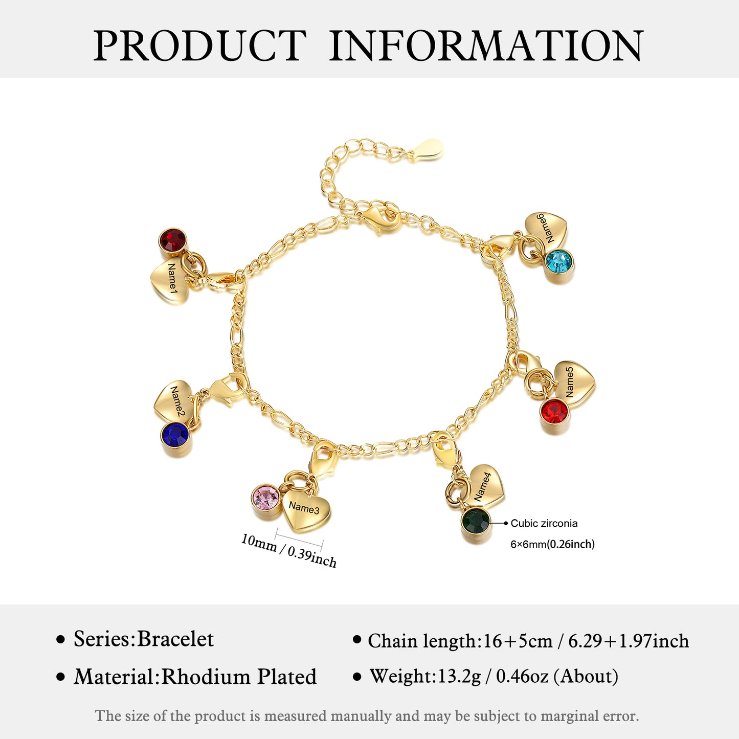 Custom Heart Bracelet