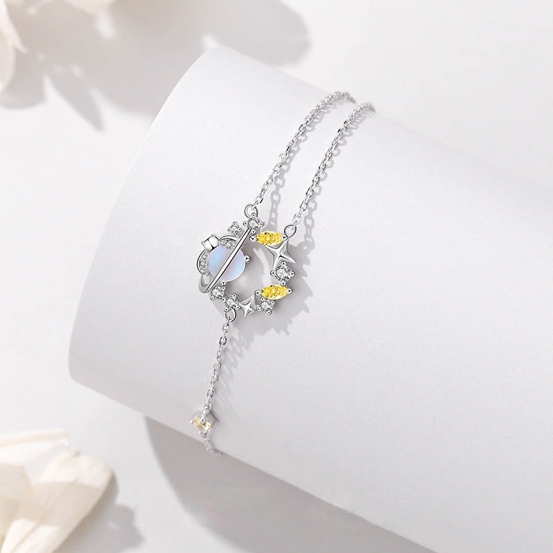 925 Sterling Silver Planet Bracelet