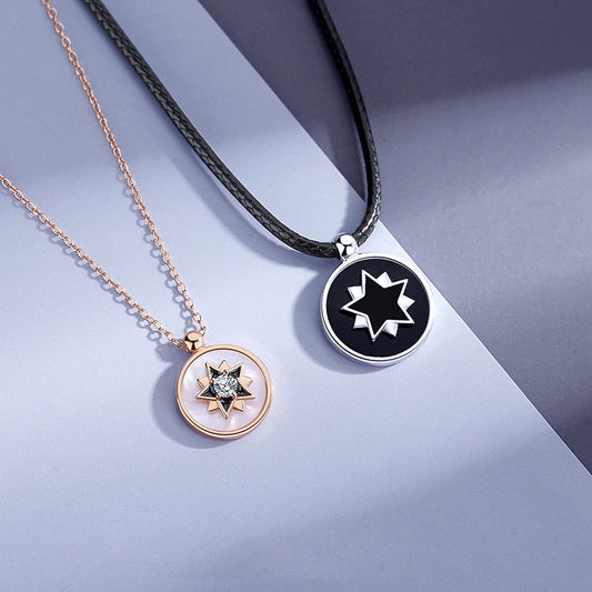 925 Sterling Silver Couple Necklace