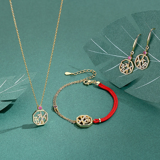 925 Sterling Silver Bamboo Necklace