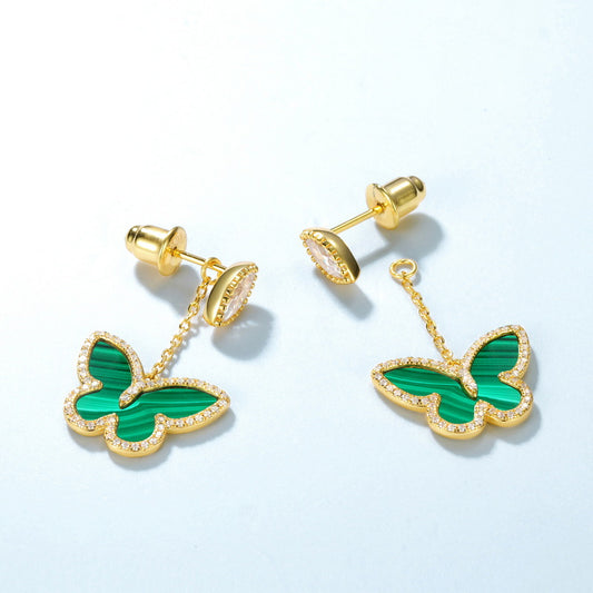 925 Sterling Silver Butterfly Earrings