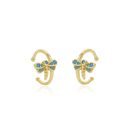 925 Sterling Silver Dragonfly Earrings