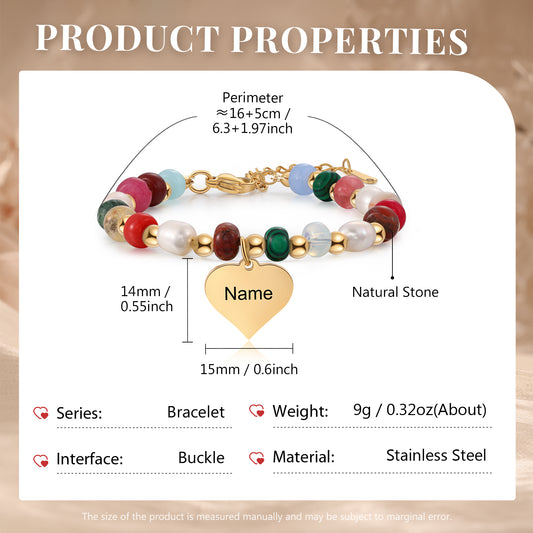 Custom Name Beaded Bracelet