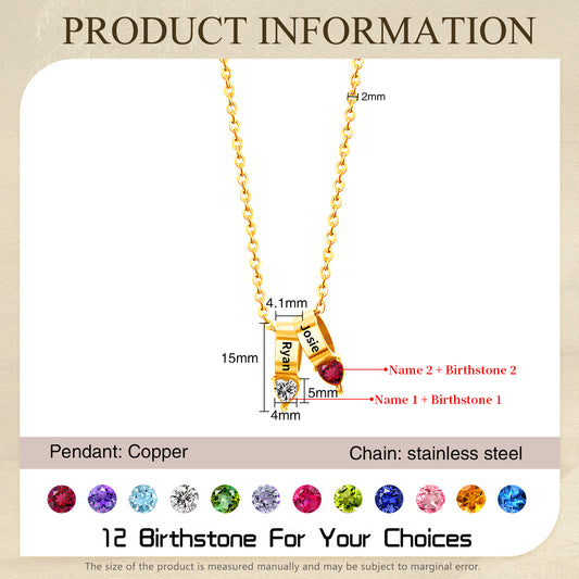 Mother's Day Birthstone Necklace