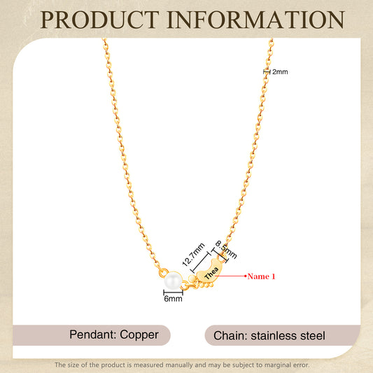 Mother's Day Foot Shape Necklace