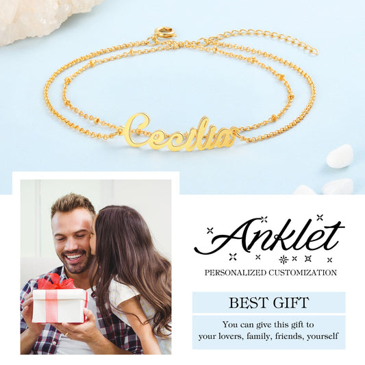 Personalized Name Anklet