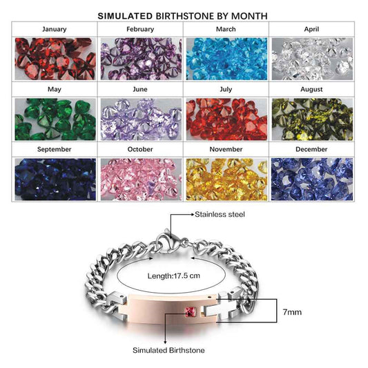 Engraved Name Stainless Steel Bracelet