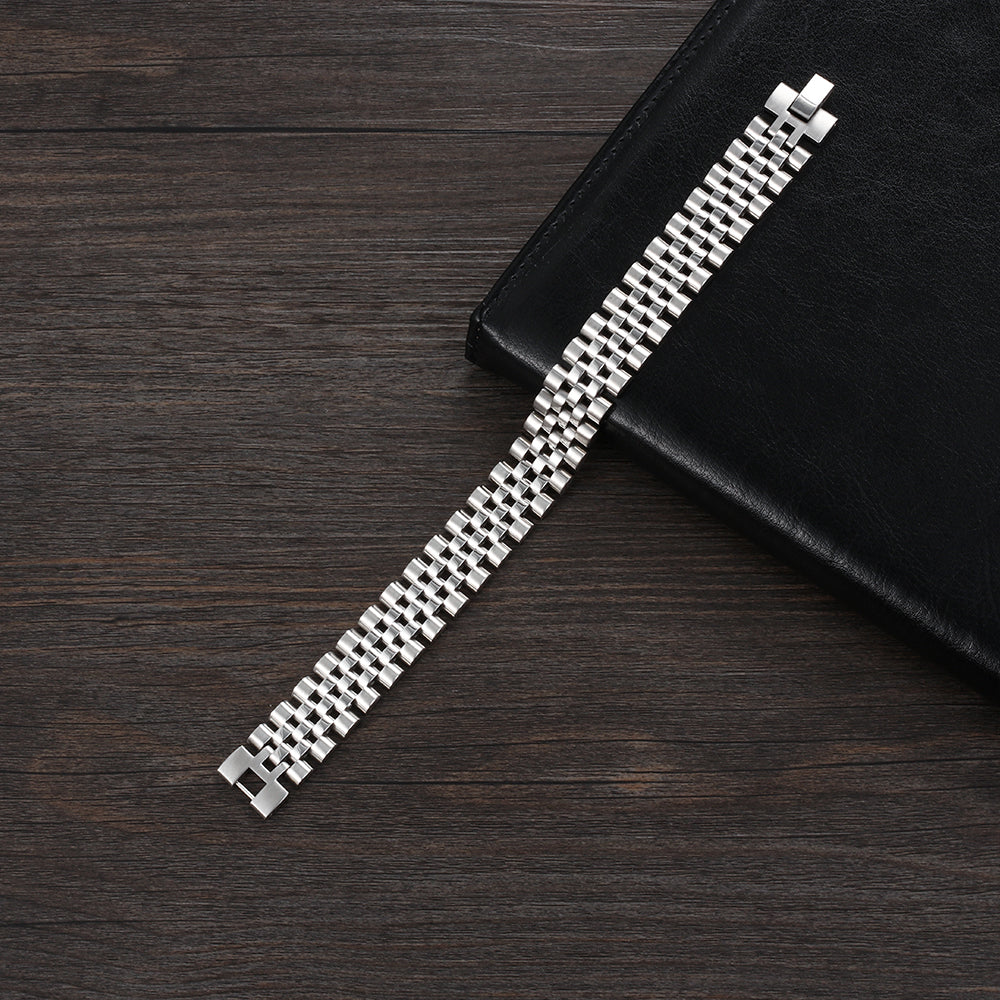 Engraved Stainless Steel Bracelet