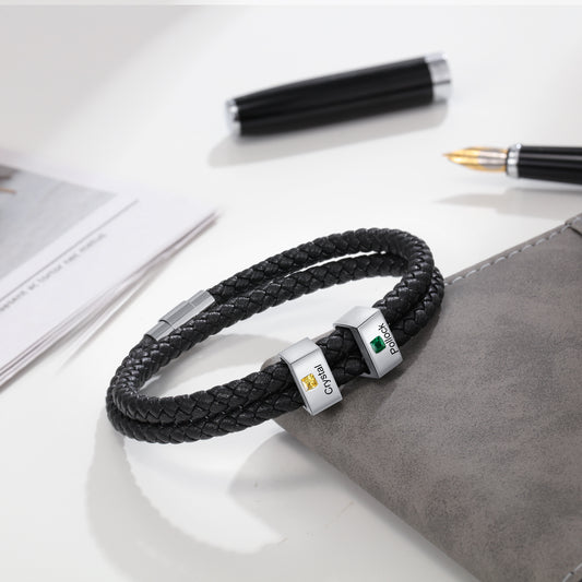 Engraved Stainless Steel Bracelet