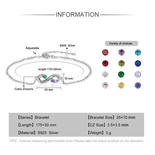 Engraved 925 Sterling Silver Bracelet