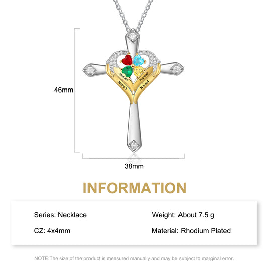 Custom Cross Pendant Necklace - iYdr