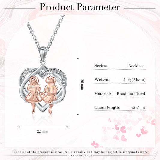 Heart Shaped Friendship Necklace