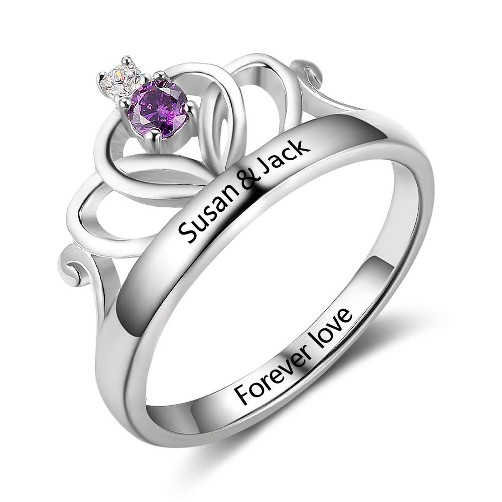 925 Sterling Silver Crown Ring