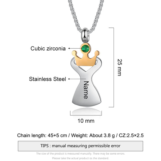 Custom Crown Necklace - iYdr