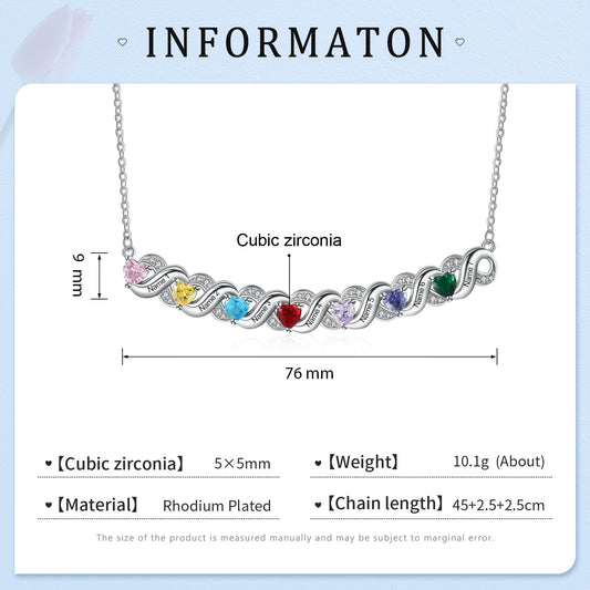 Custom Birthstone Necklace - iYdr