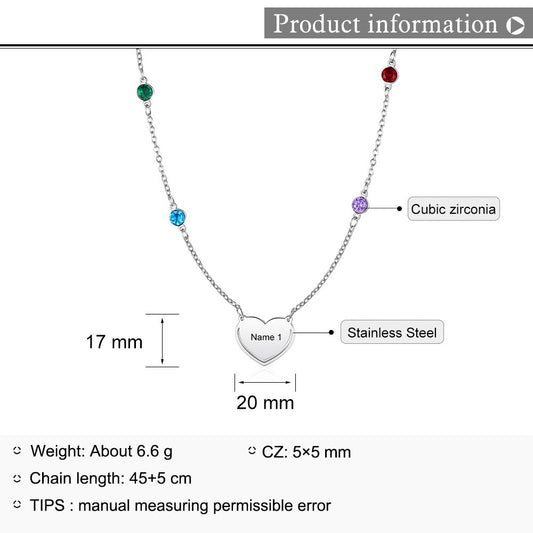 Custom Heart Necklace - iYdr