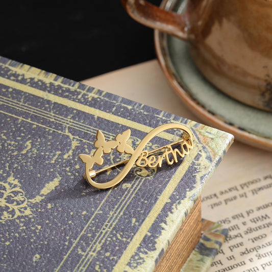 Custom Name Brooch