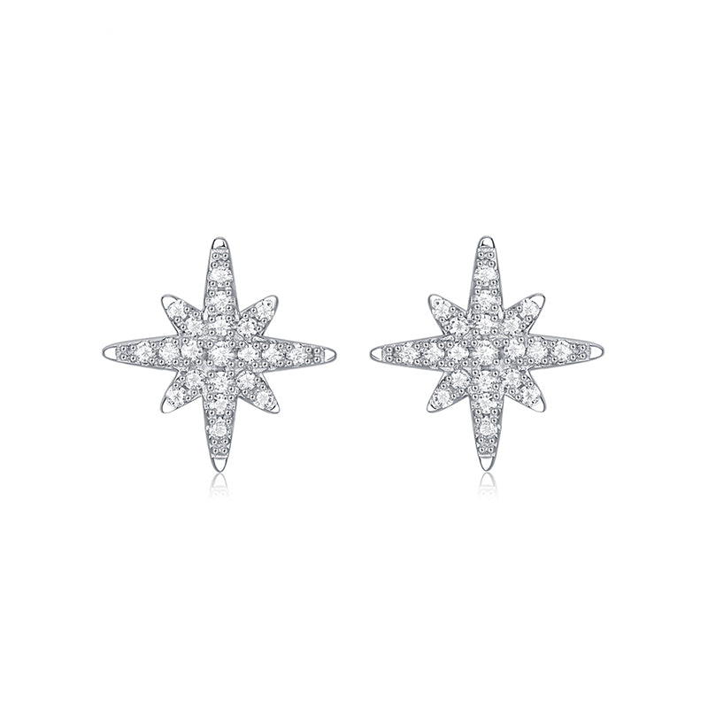 925 Sterling Silver Moissanite Earrings