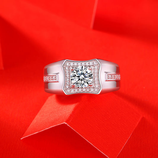 925 Sterling Silver Moissanite Ring - iYdr