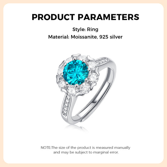 925 Sterling Silver Blue Ring - iYdr