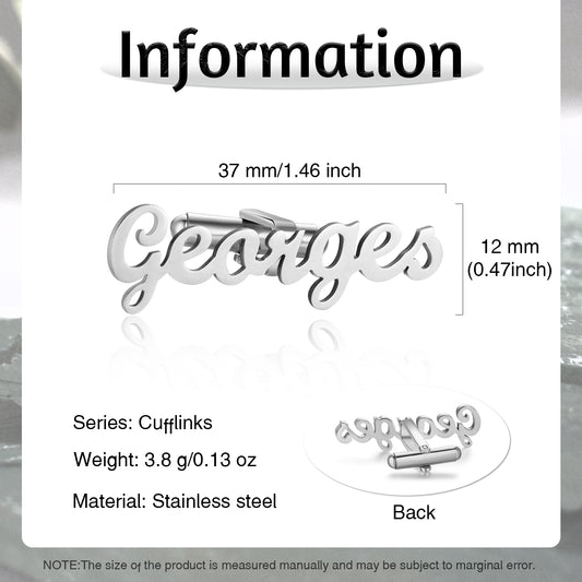 Custom Name Cufflinks