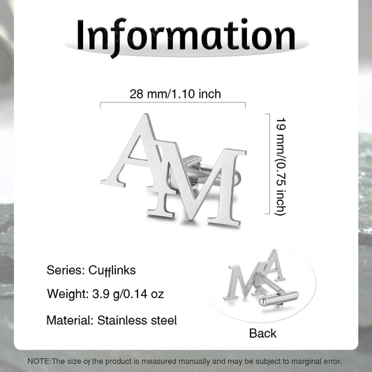 Custom Letter Cufflinks