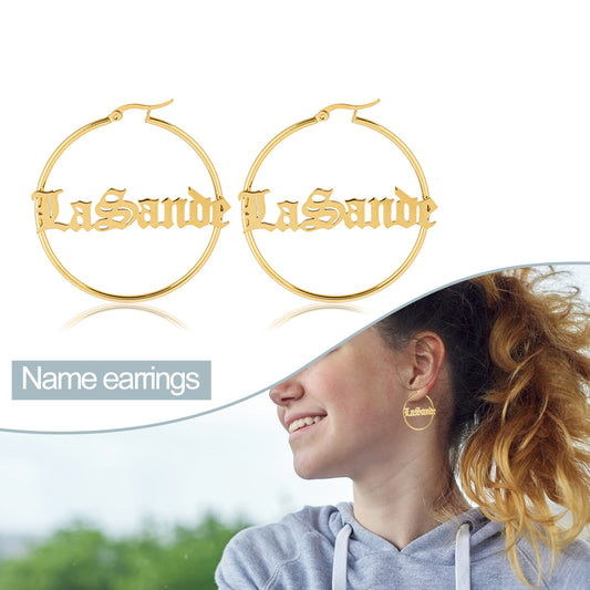 Custom Name Earrings
