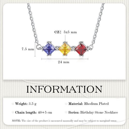 Custom Birthstone Necklace - iYdr