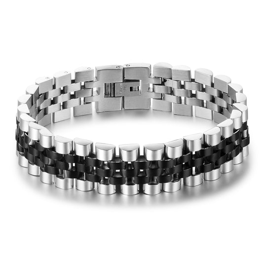 Engraved Stainless Steel Bracelet