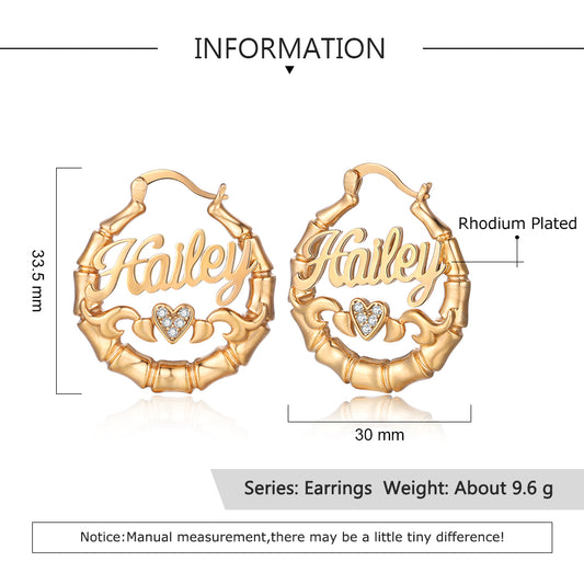 Custom Name Earrings