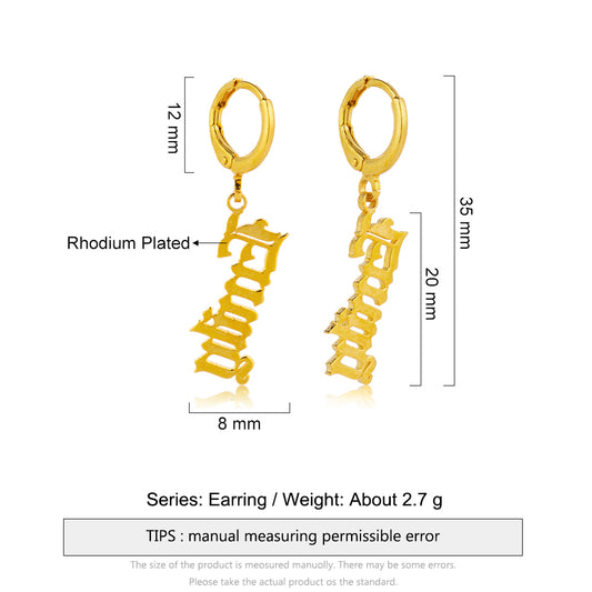 Personalized Name Earrings