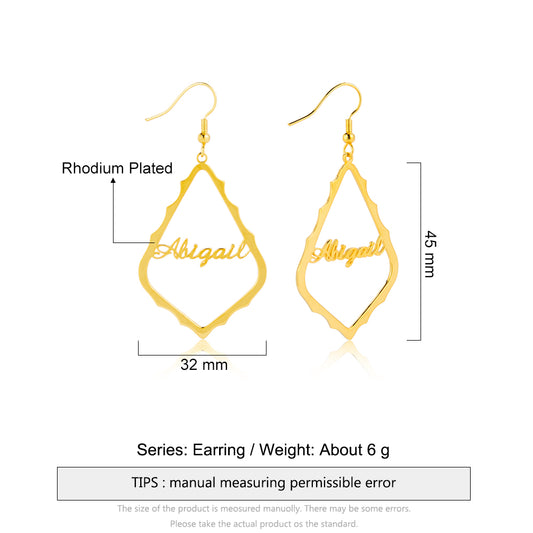 Custom Name Earrings