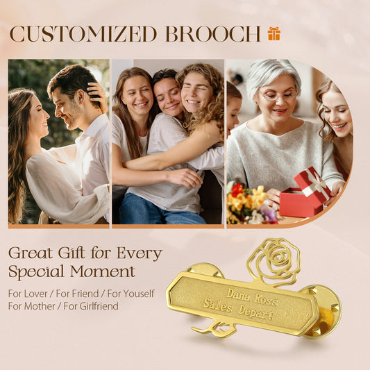 Custom Name Brooch
