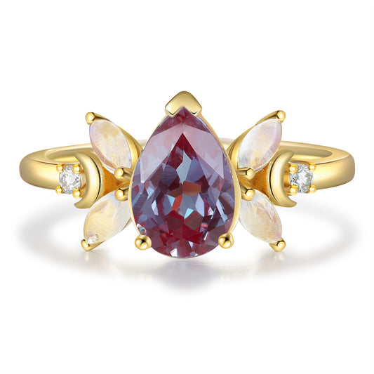 K Gold Natural Alexandrite Ring