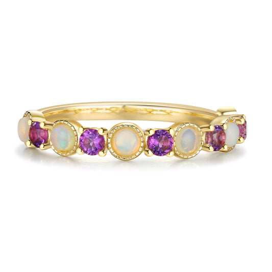 K Gold Natural Opal Ring