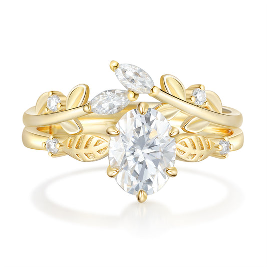 K Gold Natural Moissanite Ring