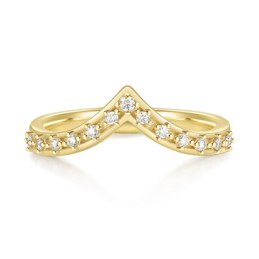 K Gold Natural Moissanite Ring