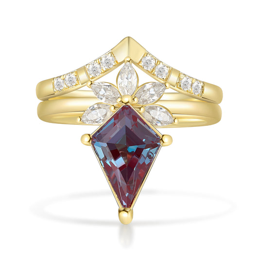 K Gold Natural Alexandrite Ring