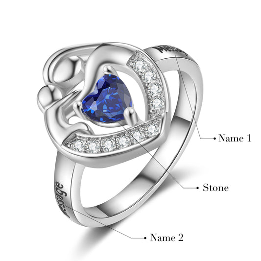 Custom Mother and Child Ring
