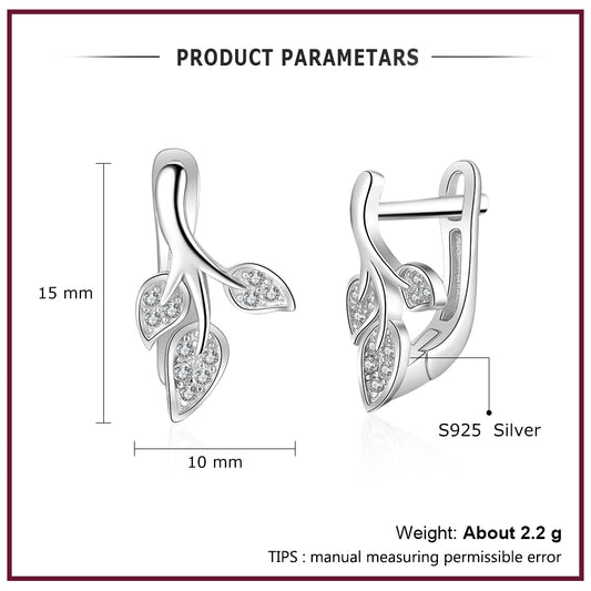 Fashion Rhodium Plated Earrings