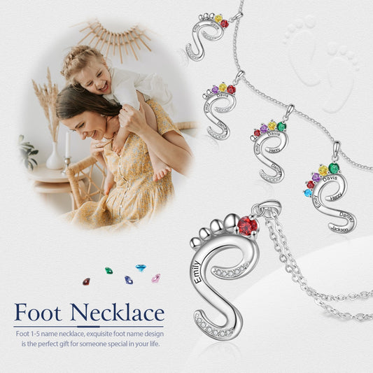Personalized Feet Necklace - iYdr