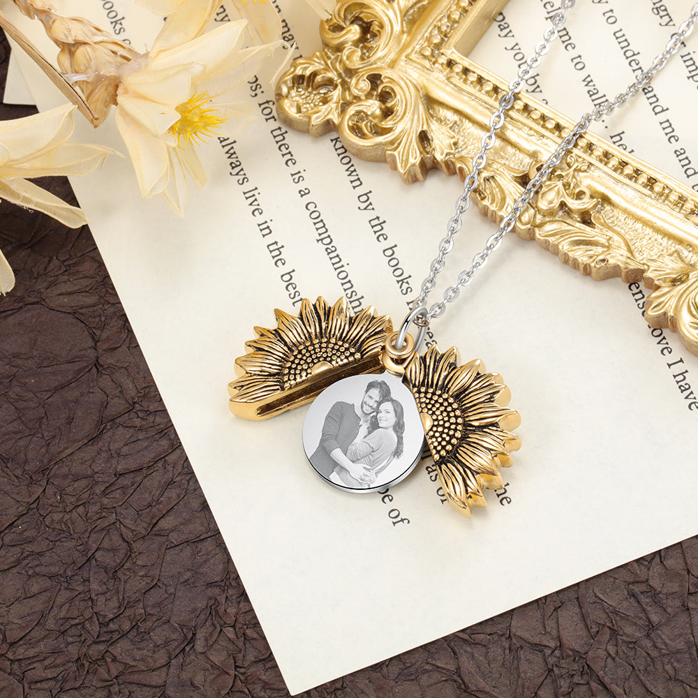 Custom Sunflower Necklace