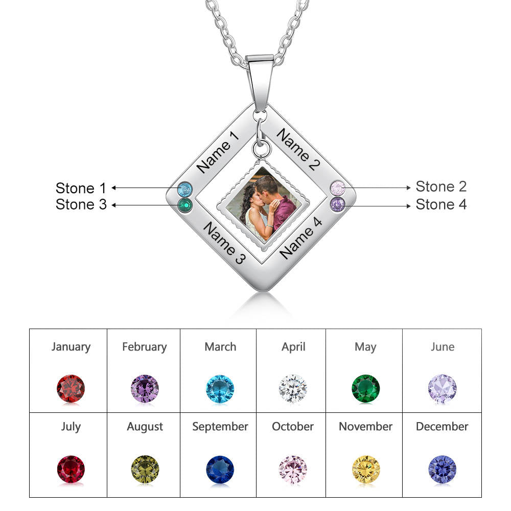 Personalized Stainless Steel Photo Necklace