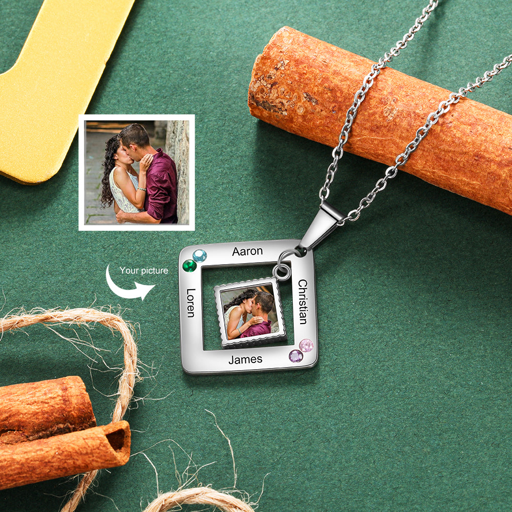 Personalized Stainless Steel Photo Necklace