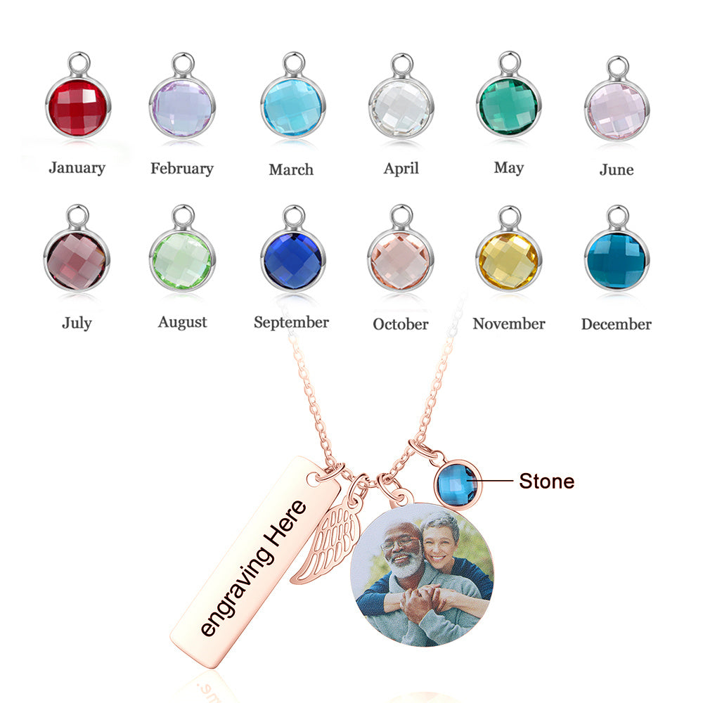 Personalized Stainless Steel Photo Necklace