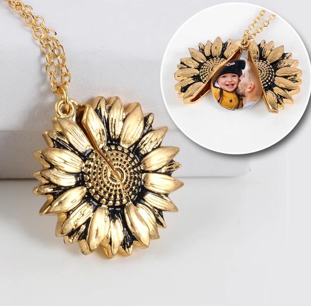 Custom Sunflower Necklace